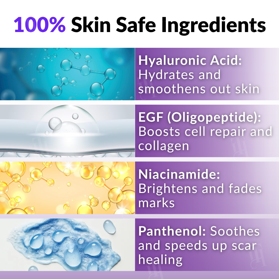 Official Store: Cvreoz® ReGen Microneedles Pro Patches with Hyaluronic Acid Nano-Heal Treatment for new and old scars, reduction of surgical scars, stretch marks, keloids, acne, burns, warts, dermatomas, and varicose veins.
