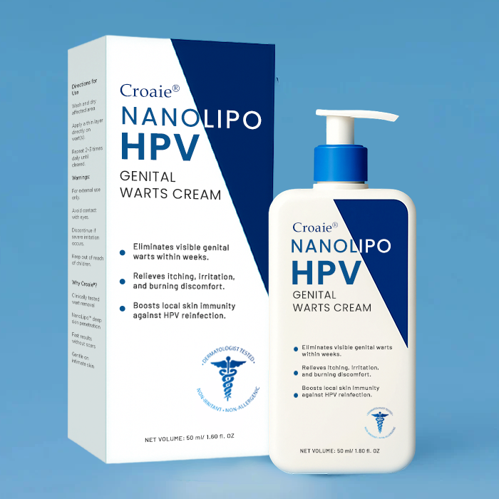 🔥FDA Approved⭐ WHO Approved🌍 Croaie® NanoLipo HPV Genital Warts Cream - No allergies🌸 quick and effective⚡️ with over 150,000 sold!📦
