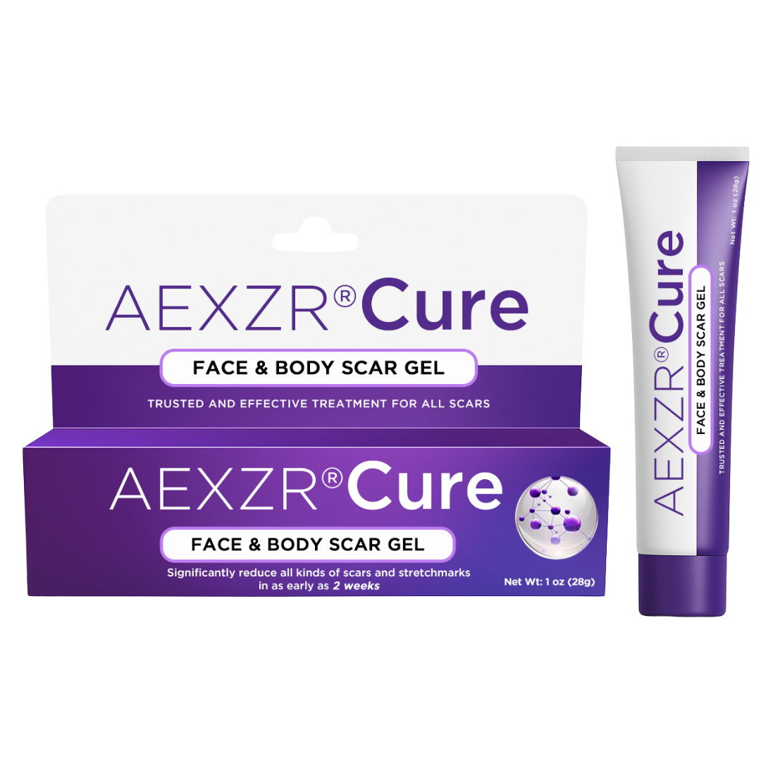 🔥FDA Approved⭐ WHO Approved🌍 AEXZR® Cure Face & Body Scar Gel – Clinically proven to soften, flatten and fade surgical scars, acne marks, burns, keloids and trauma-related scars.