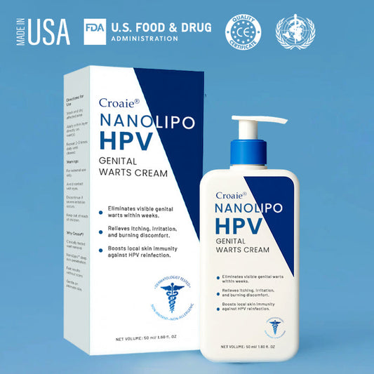 🔥FDA Approved⭐ WHO Approved🌍 Croaie® NanoLipo HPV Genital Warts Cream - No allergies🌸 quick and effective⚡️ with over 150,000 sold!📦