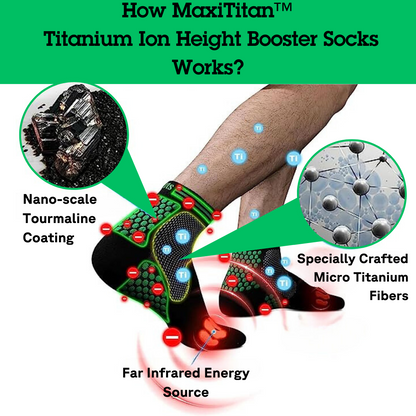 MaxiTitan™ Titanium Ion Height Booster Socks