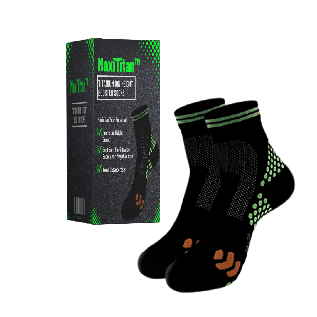 MaxiTitan™ Titanium Ion Height Booster Socks