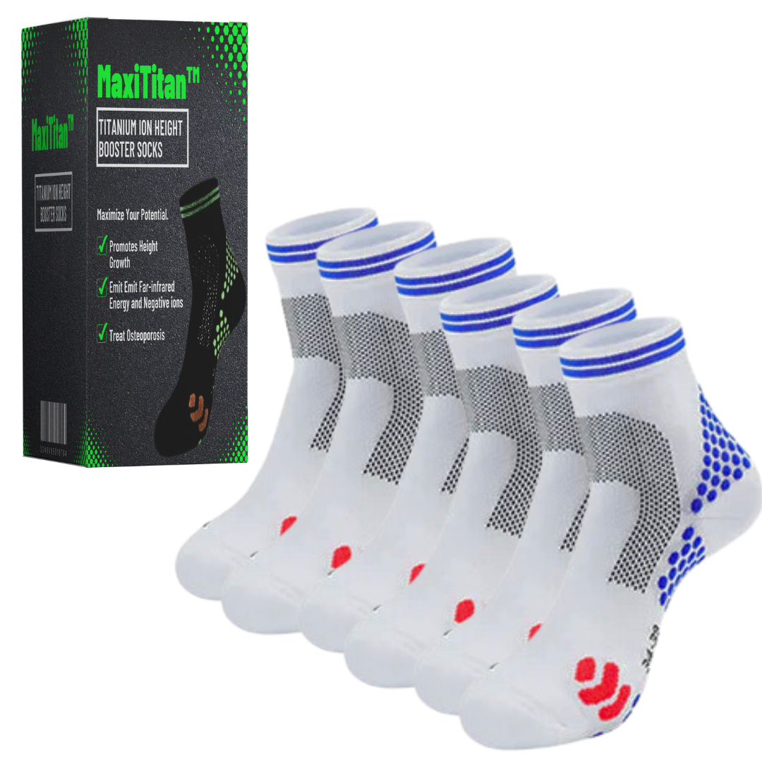 MaxiTitan™ Titanium Ion Height Booster Socks