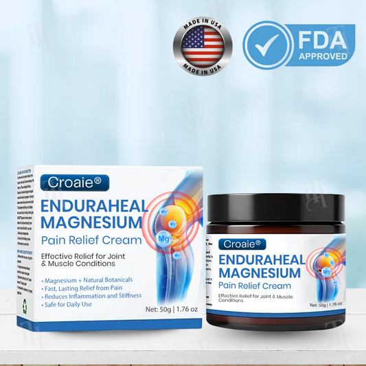 🔥FDA Approved⭐ WHO Approved🌍 Croaie® EnduraHeal Magnesium Pain Relief Cream - Treats Arthritis, Neuropathy Rheumatism, Sports Injuries & More✅