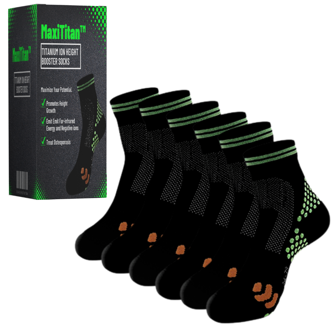 MaxiTitan™ Titanium Ion Height Booster Socks