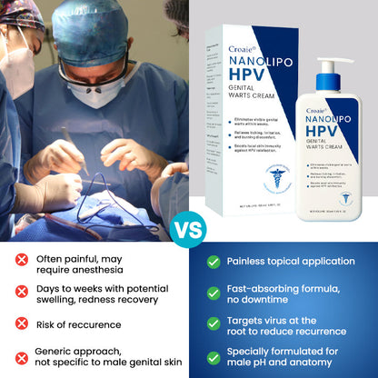 🔥FDA Approved⭐ WHO Approved🌍 Croaie® NanoLipo HPV Genital Warts Cream - No allergies🌸 quick and effective⚡️ with over 150,000 sold!📦
