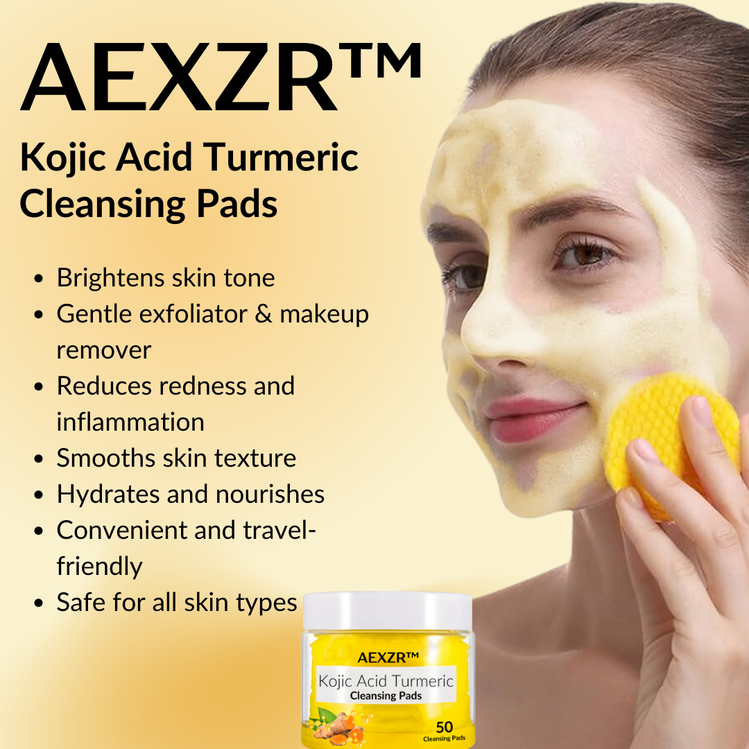 AEXZR™ Kojic Acid Turmeric Cleansing Pads