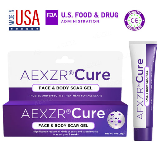 🔥FDA Approved⭐ WHO Approved🌍 AEXZR® Cure Face & Body Scar Gel – Clinically proven to soften, flatten and fade surgical scars, acne marks, burns, keloids and trauma-related scars.