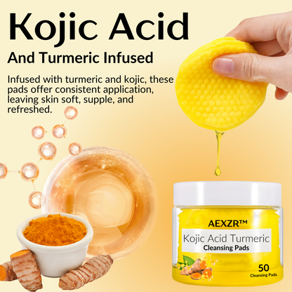 AEXZR™ Kojic Acid Turmeric Cleansing Pads