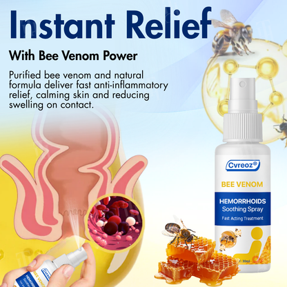 🔥Hot Sales - 50% OFF🔥Cvreoz® Bee Venom Hemorrhoids Soothing Spray