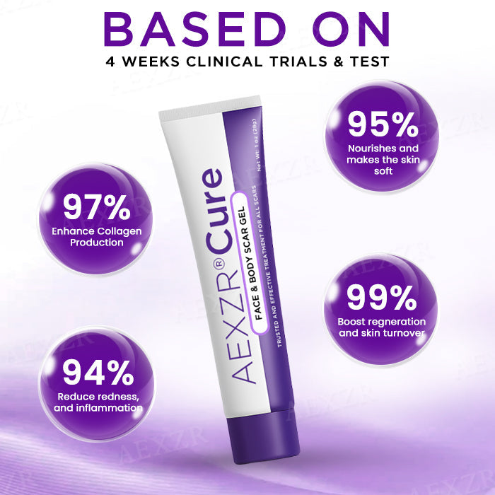 🔥FDA Approved⭐ WHO Approved🌍 AEXZR® Cure Face & Body Scar Gel – Clinically proven to soften, flatten and fade surgical scars, acne marks, burns, keloids and trauma-related scars.