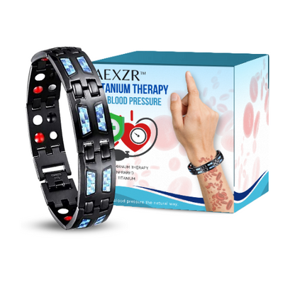 AEXZR™ Titanium Therapy Bracelet - for Blood Pressure