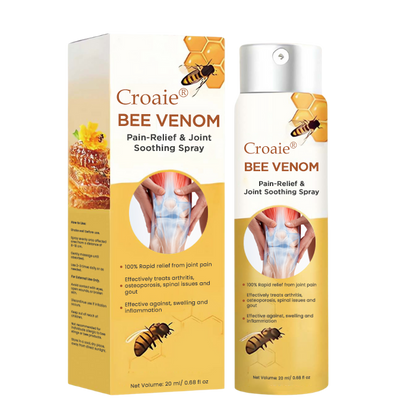 🔥FDA Approved⭐ WHO Approved🌍 Croaie® Bee Venom Pain-Relief Joint Soothing Spray - No allergies🌸 quick and effective⚡️ The first 200 customers will receive double the order🎁!