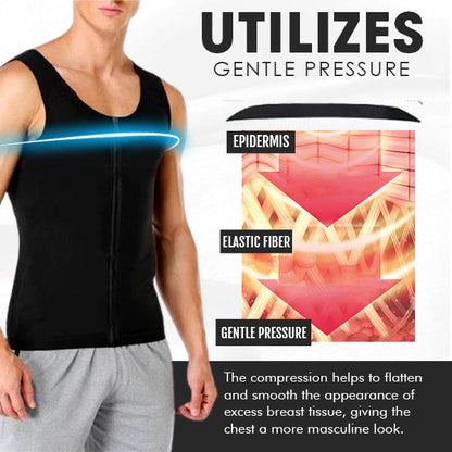 AEXZR™ Gynecomastia Compression Zipper Vest