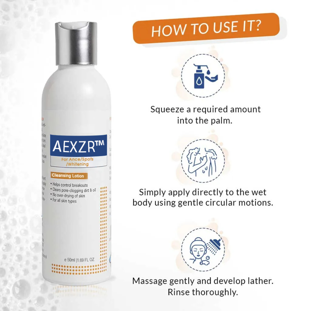 AEXZR™ Cleansing Lotion for Acne & Spots