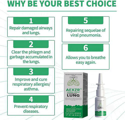 AEXZR™ Organic Herbal Lung Cleanse Repair Nasal Spray